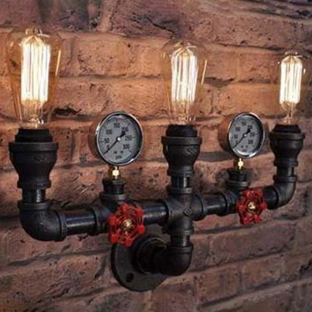 Alessio Industrial LED Wall Lamp, Cooper pipe design