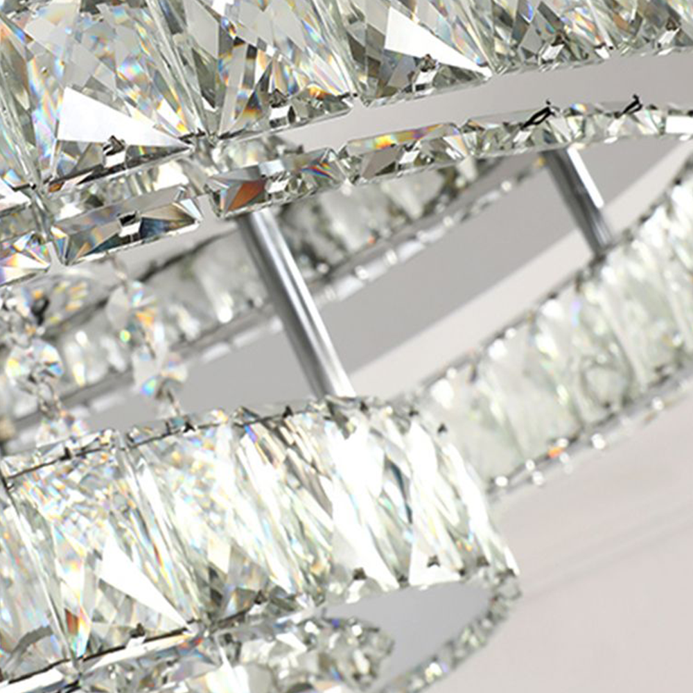 Close-up of Kristy Modern Crystal Pendant Light