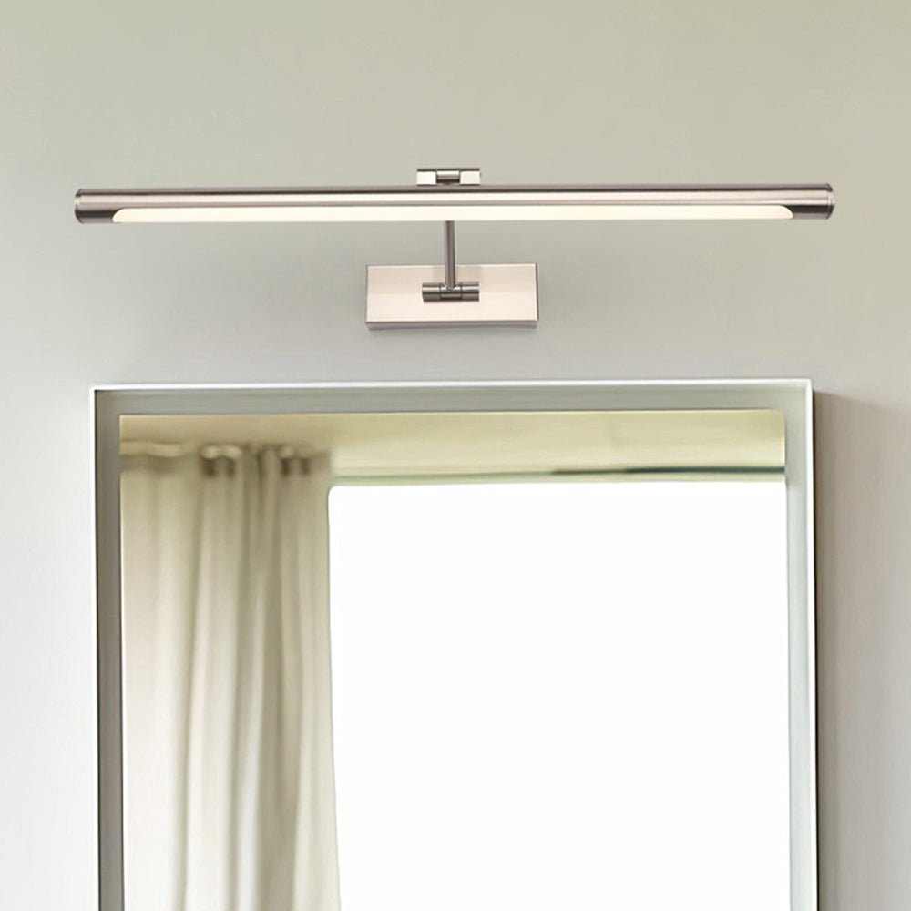 Modern Leigh metal wall lamp above mirror