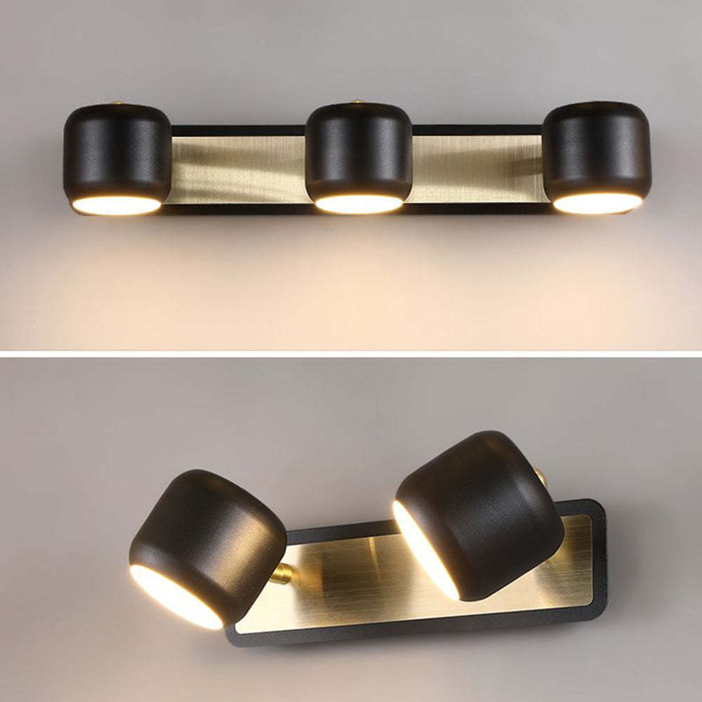 Cooley Modern Multi-Head Wall Lamp, Black & Gold