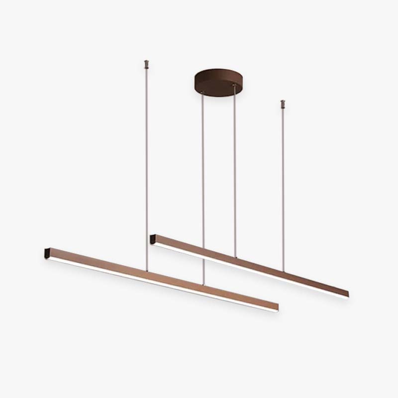 Edge Modern Minimalist Double-Linear Metal Pendant Light - Modern Lighting Solution