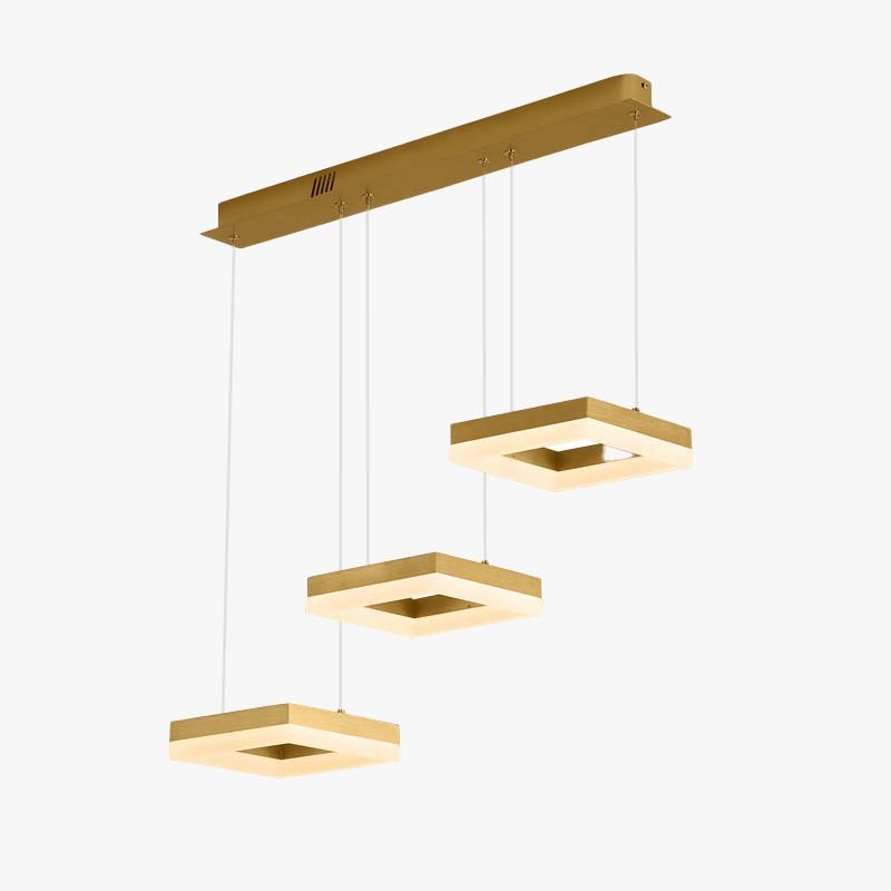 Raheel Modern Gold Cluster 3 Lights Pendant Light