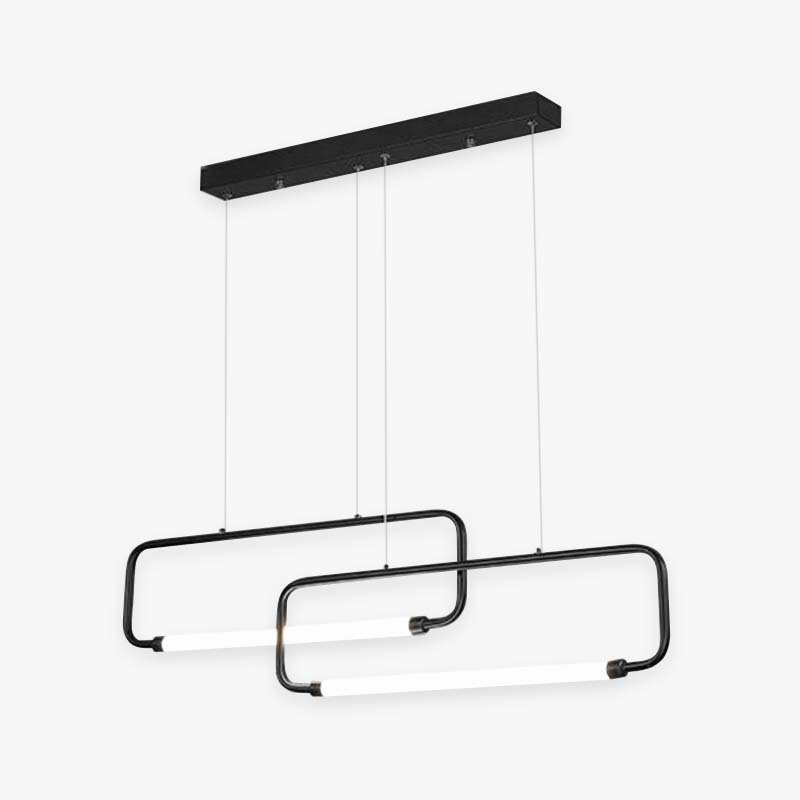 Bouvet Modern Pendant Light - Minimalist Double-Rectangular Design