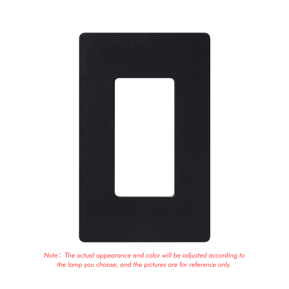 Black Wall Light Backplate