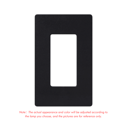Black Wall Light Backplate