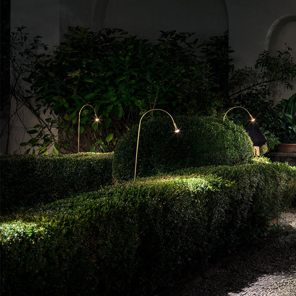 Bella Outdoor Ground Lights in Garden