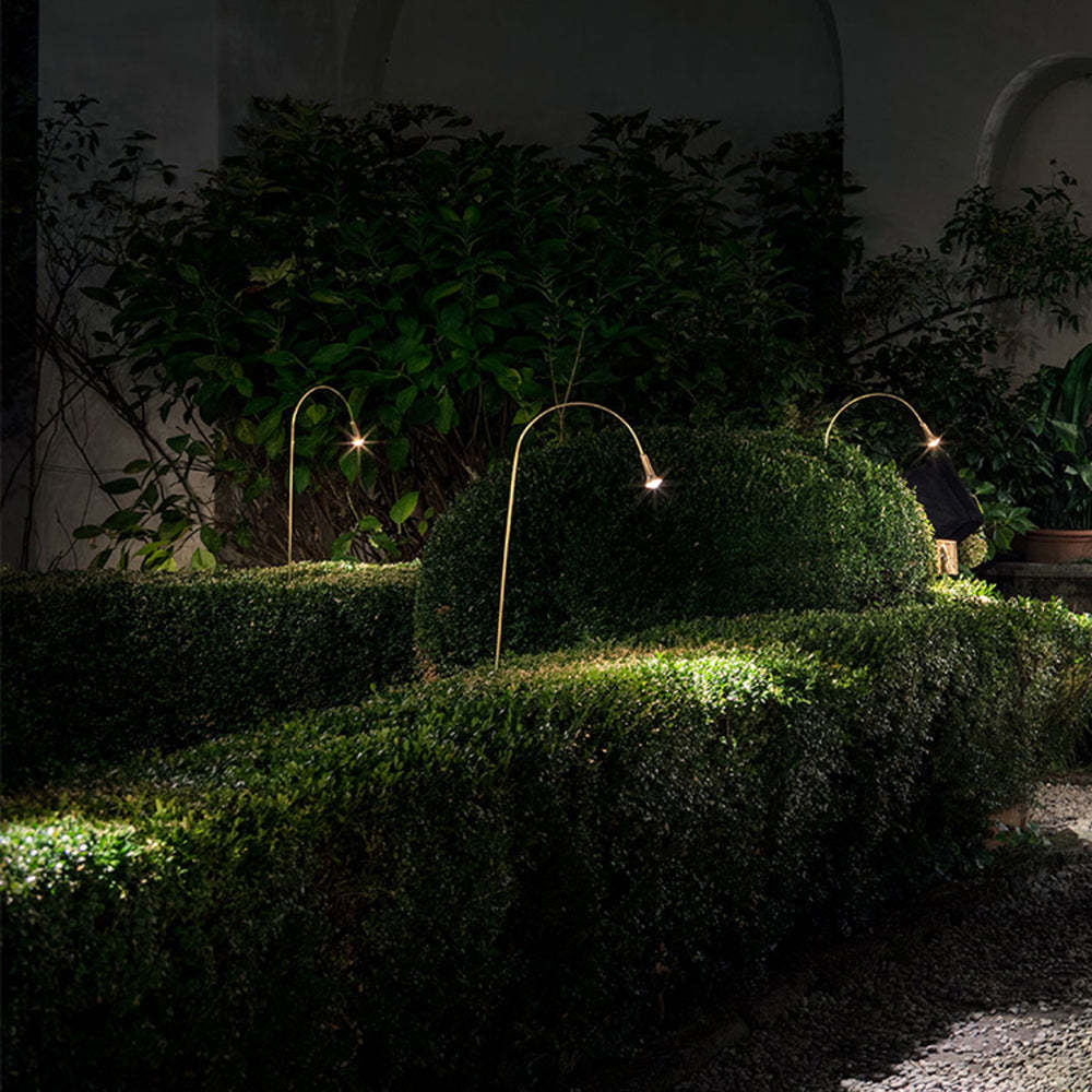 Bella Outdoor Ground Lights in Garden