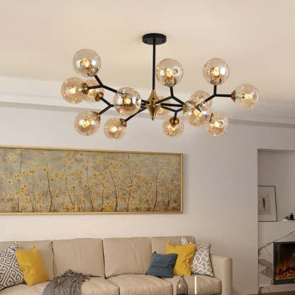Art Deco Bubble Chandelier | Valentina Glass Lighting
