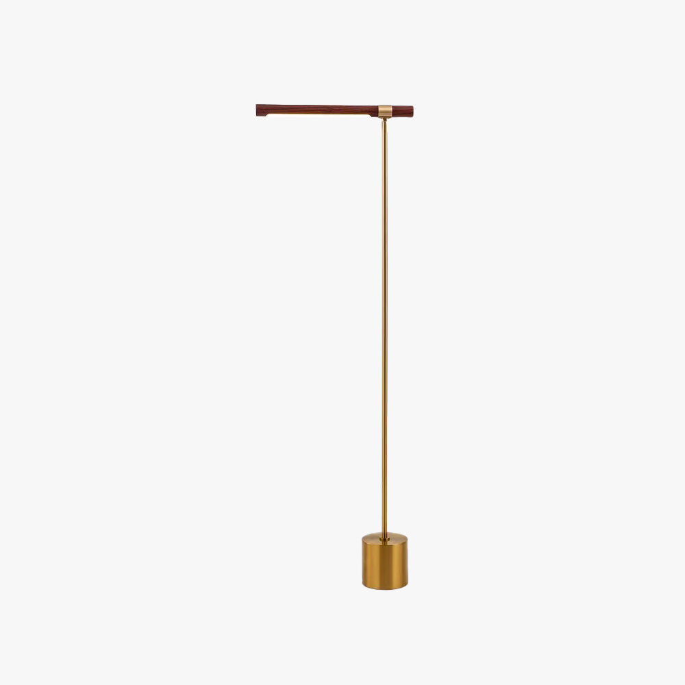 Edge Floor Lamp: minimalist wood and metal design