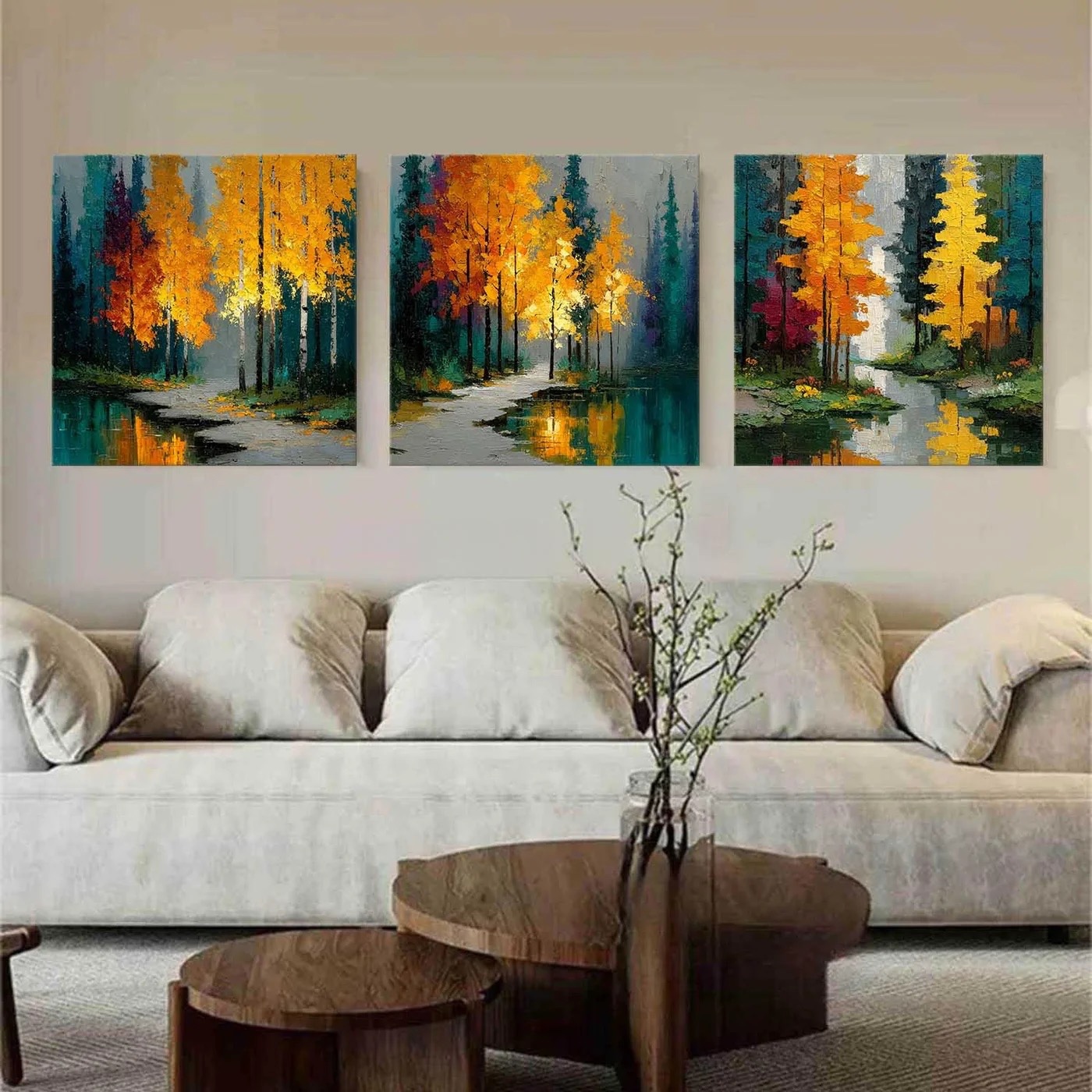 Colorful Landscape Art Set Of 3 #MS162