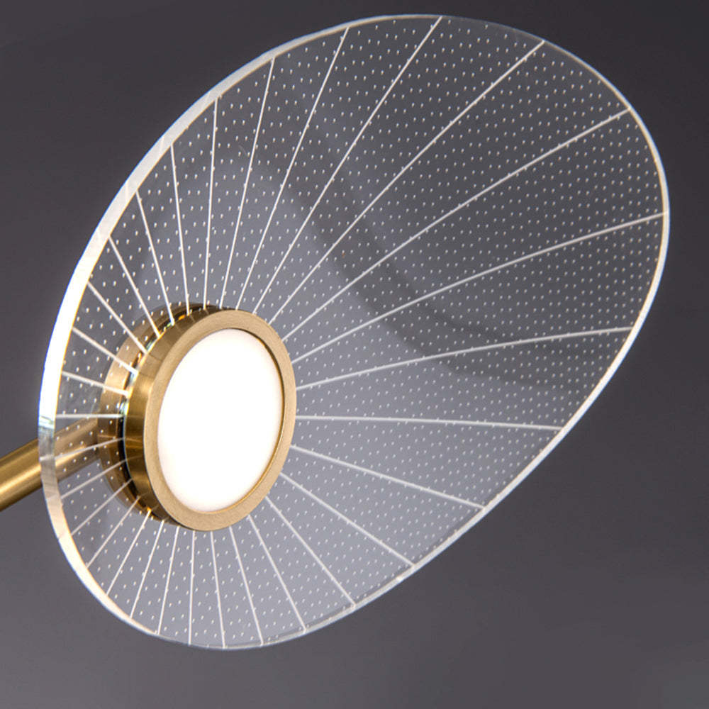 Detailed view of Carins Art Deco Leaf Chandelier