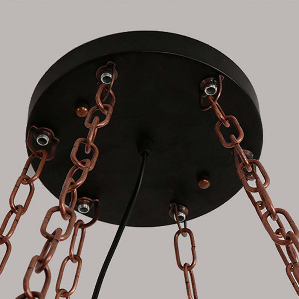 Austin Pendant Light ceiling mount, chain detail