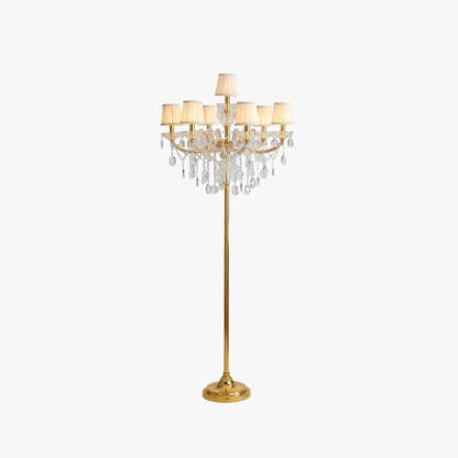 Carins Crystal Floor Lamp - Retro multi-head lighting fixture