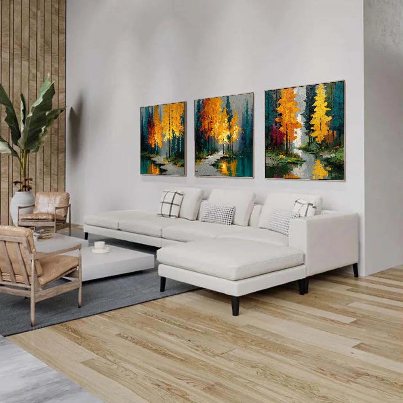 Colorful Landscape Art Set Of 3 #MS162
