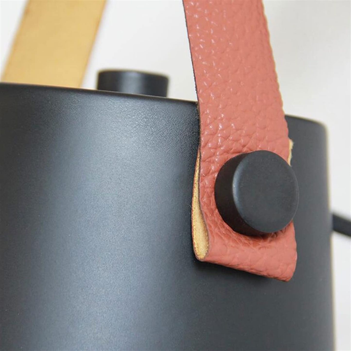 Close-up: Alessio Wall Lamp, metal & wood detail