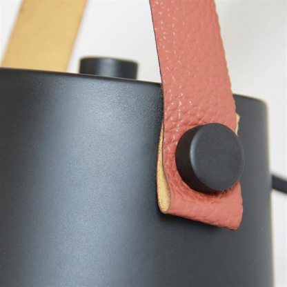 Close-up: Alessio Wall Lamp, metal & wood detail