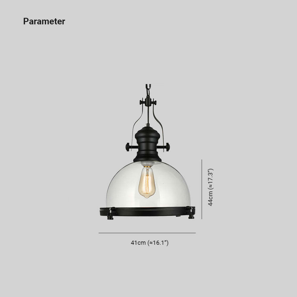 Alessio pendant light dimensions: 41cm x 44cm