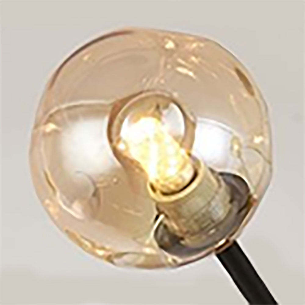 Close-up of Valentina glass bubble pendant light.