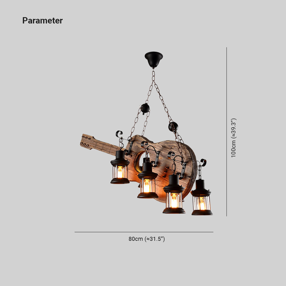 Guitar Pendant Light Dimensions - Retro Style Lighting