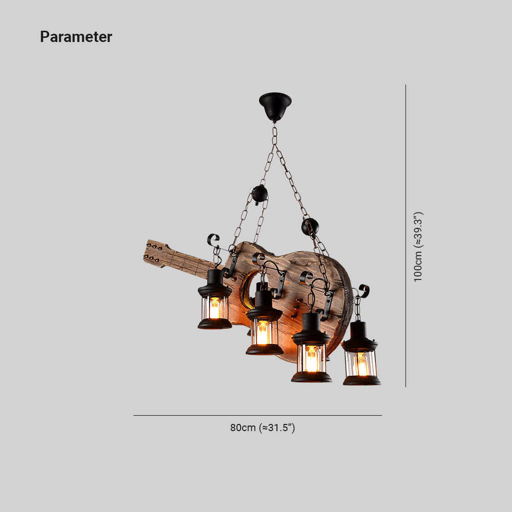 Guitar Pendant Light Dimensions - Retro Style Lighting