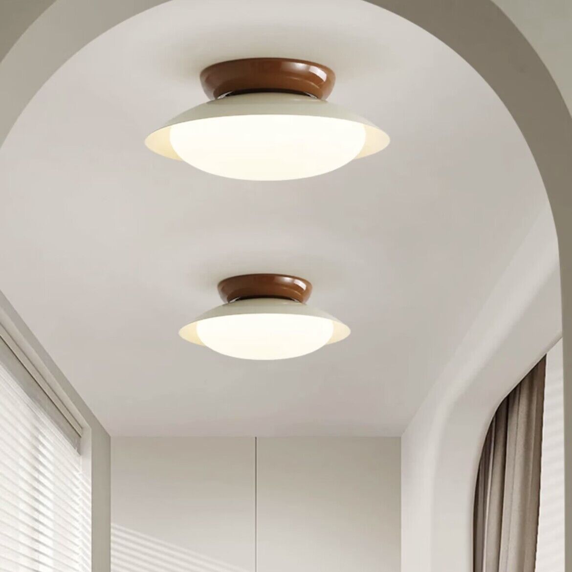 Morandi Flush Mount Ceiling Lights in hallway