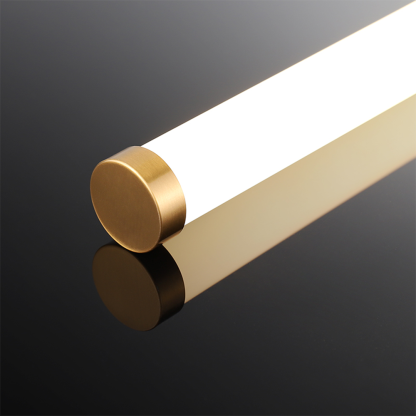Modern Copper Leigh Wall Lamp detail Leigh Modern Linear Copper Mirror Front Wall Lamp