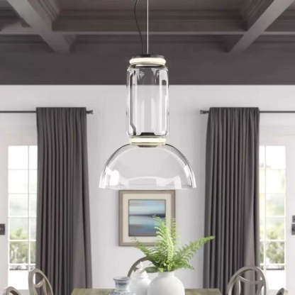 Hailie Minimalist Combination Glass Pendant Light