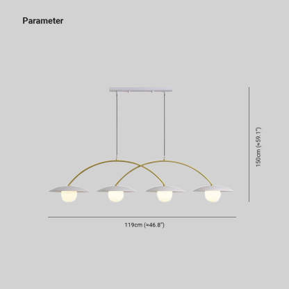 Carins Cluster Pendant Light dimensions: 119cm x 150cm