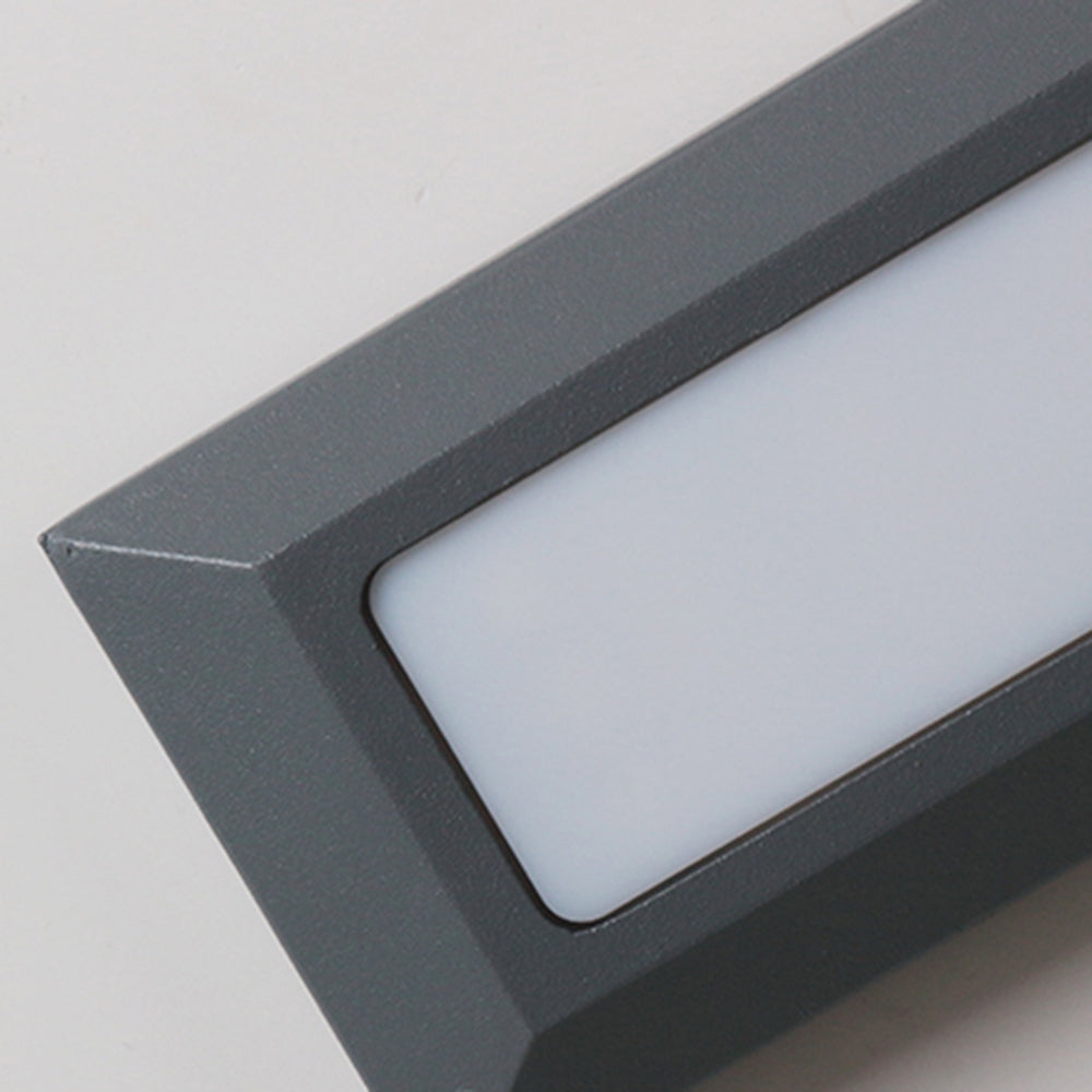 Close-up of Gray Orr Rectangular Step Light