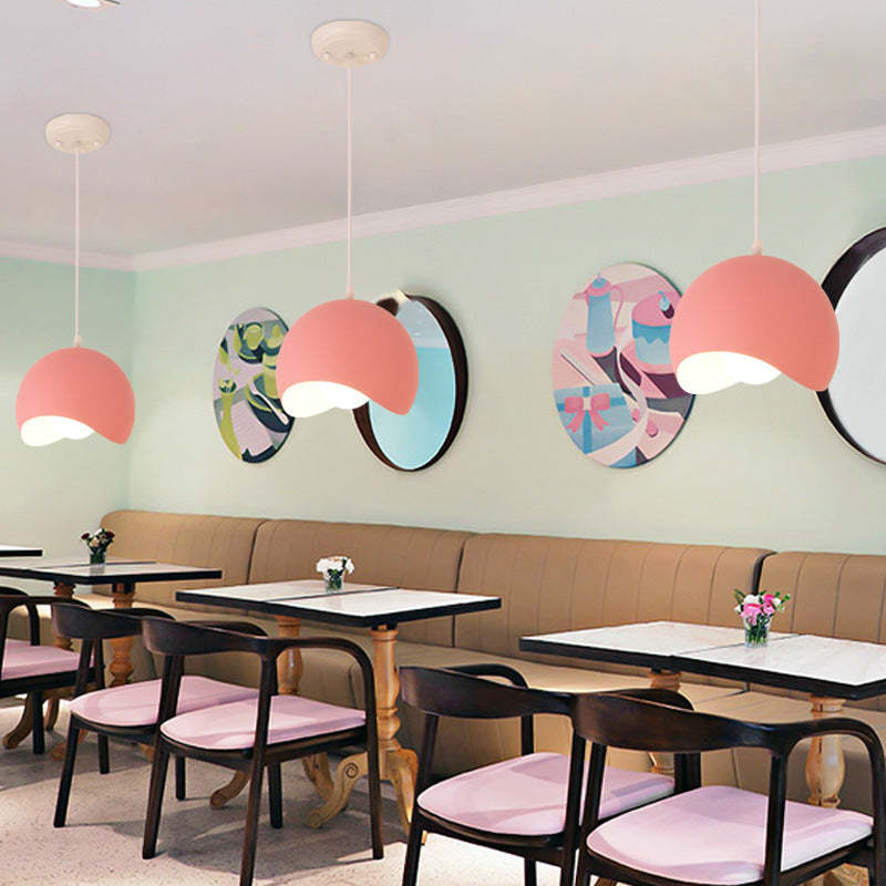 Pink Leilani Pendant Lights in Restaurant Setting