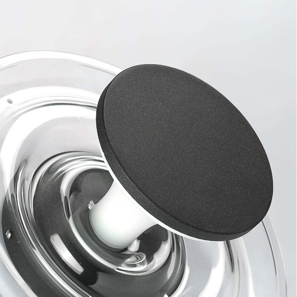 Orr Modern Round Outdoor Ground Lamp - Detail of materials