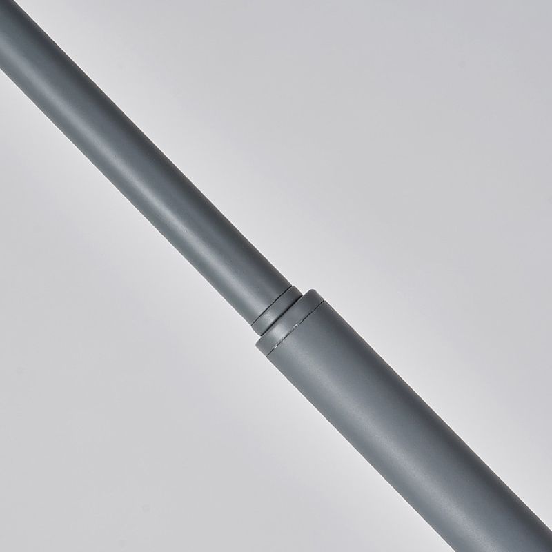 Edge Floor Lamp grey metal pole detail
