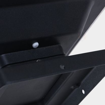 Riley metal outdoor lamp mount detail.