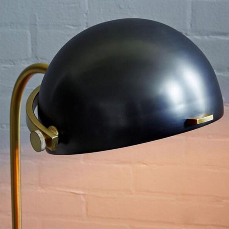 Eryn floor lamp black metal shade detail, retro lighting
