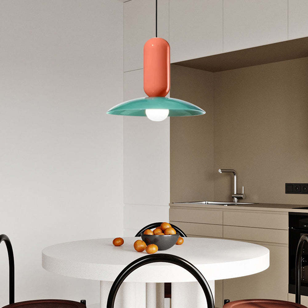 Morandi Nordic Colorful Pendant Light, green and orange