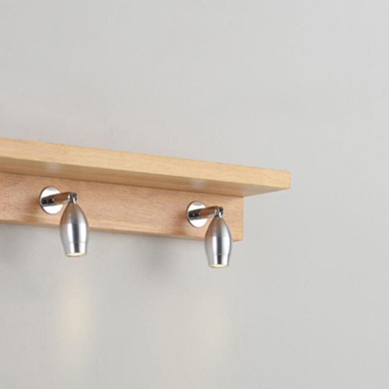 Ozawa Wood Vanity Wall Lamp - Detail of Lights