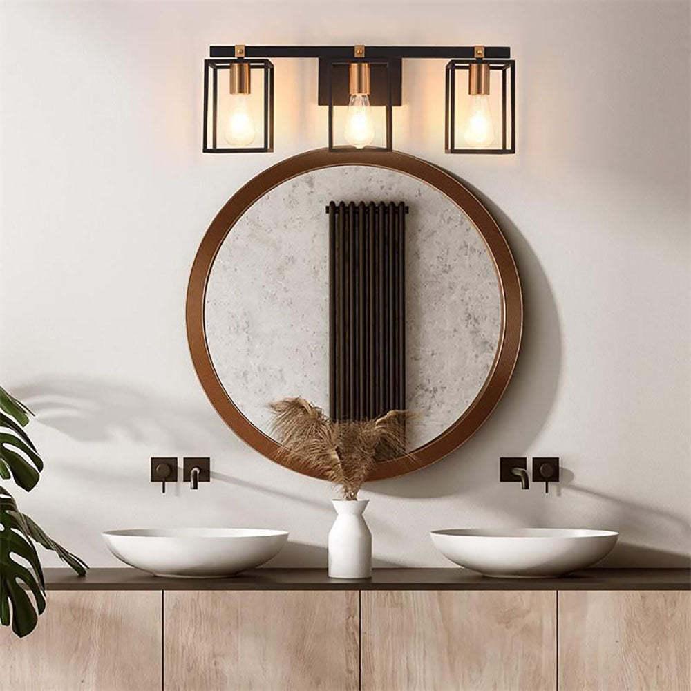 Alessio wall lamp in modern bathroom, minimalist lighting
