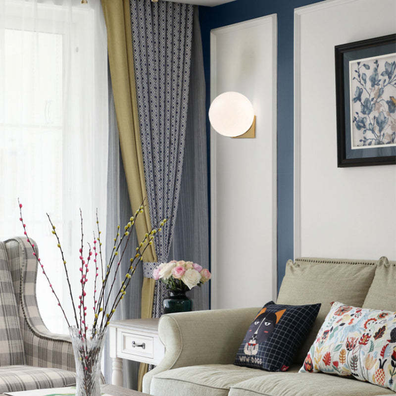 Valentina Simple Indoor Wall Lamp illuminating living room