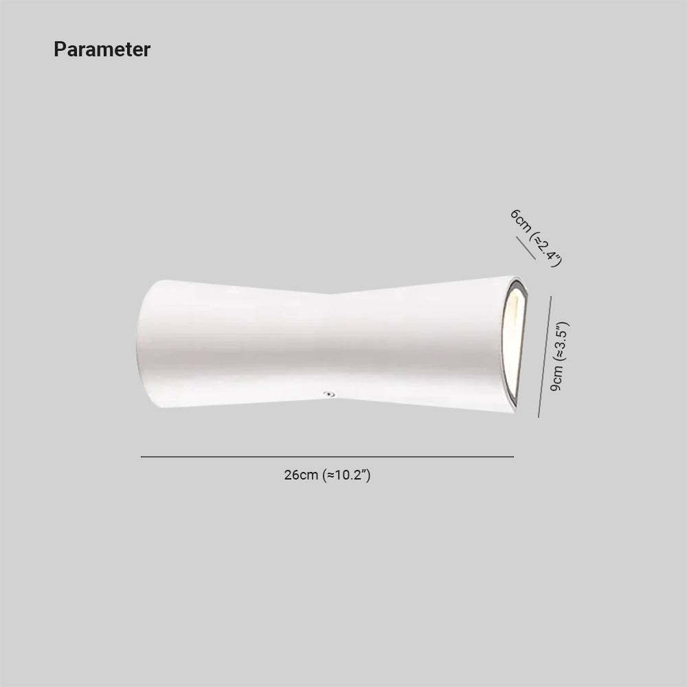 Orr LED Outdoor Wall Lamp Dimensions
