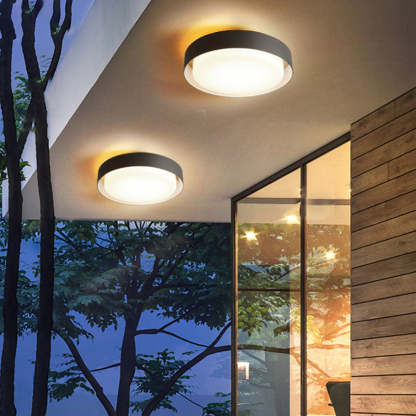 Orr Modern Round Flush Mount Ceiling Light Metal 