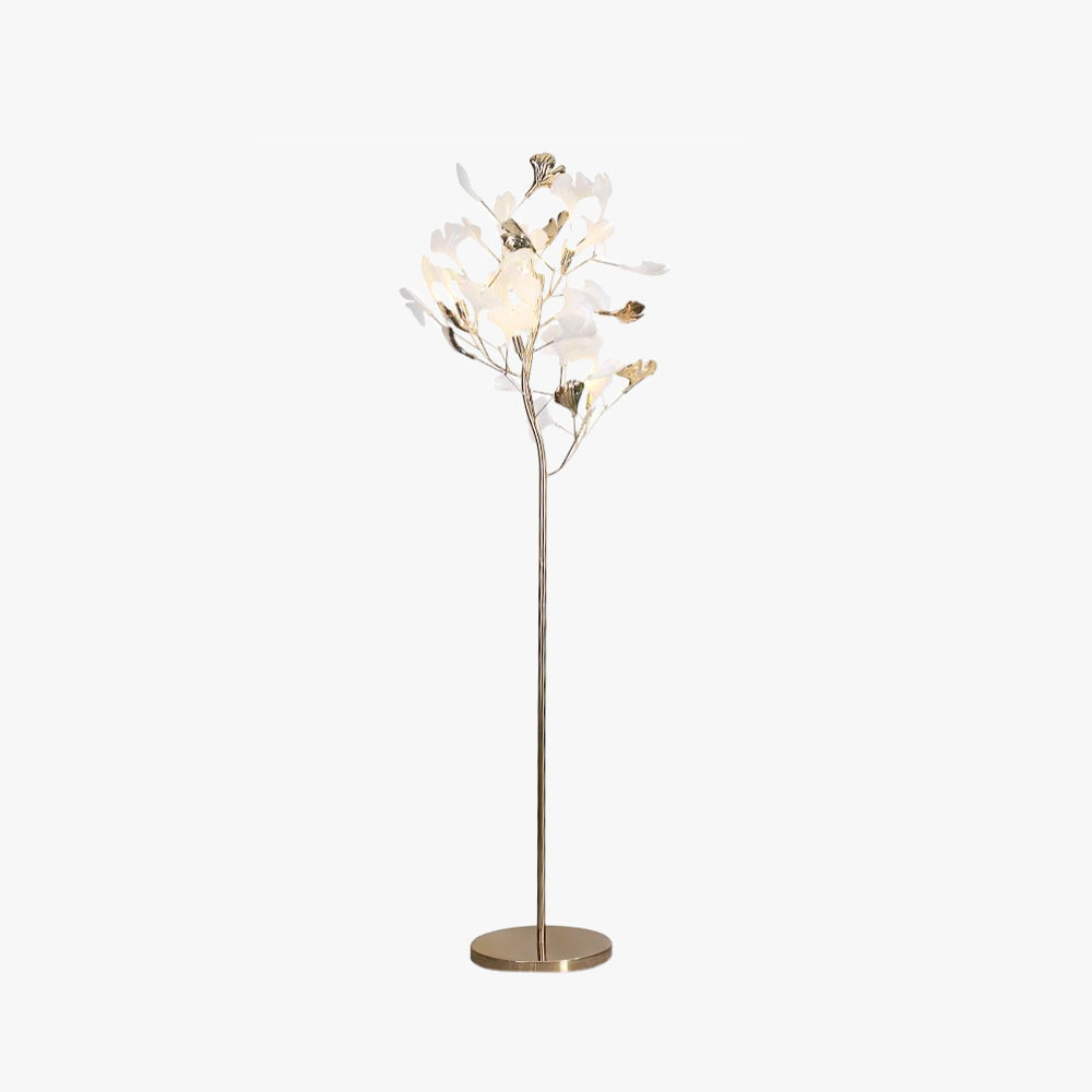 Olivia Floor Lamp Leaf Artistic Ceramic Metal Study
