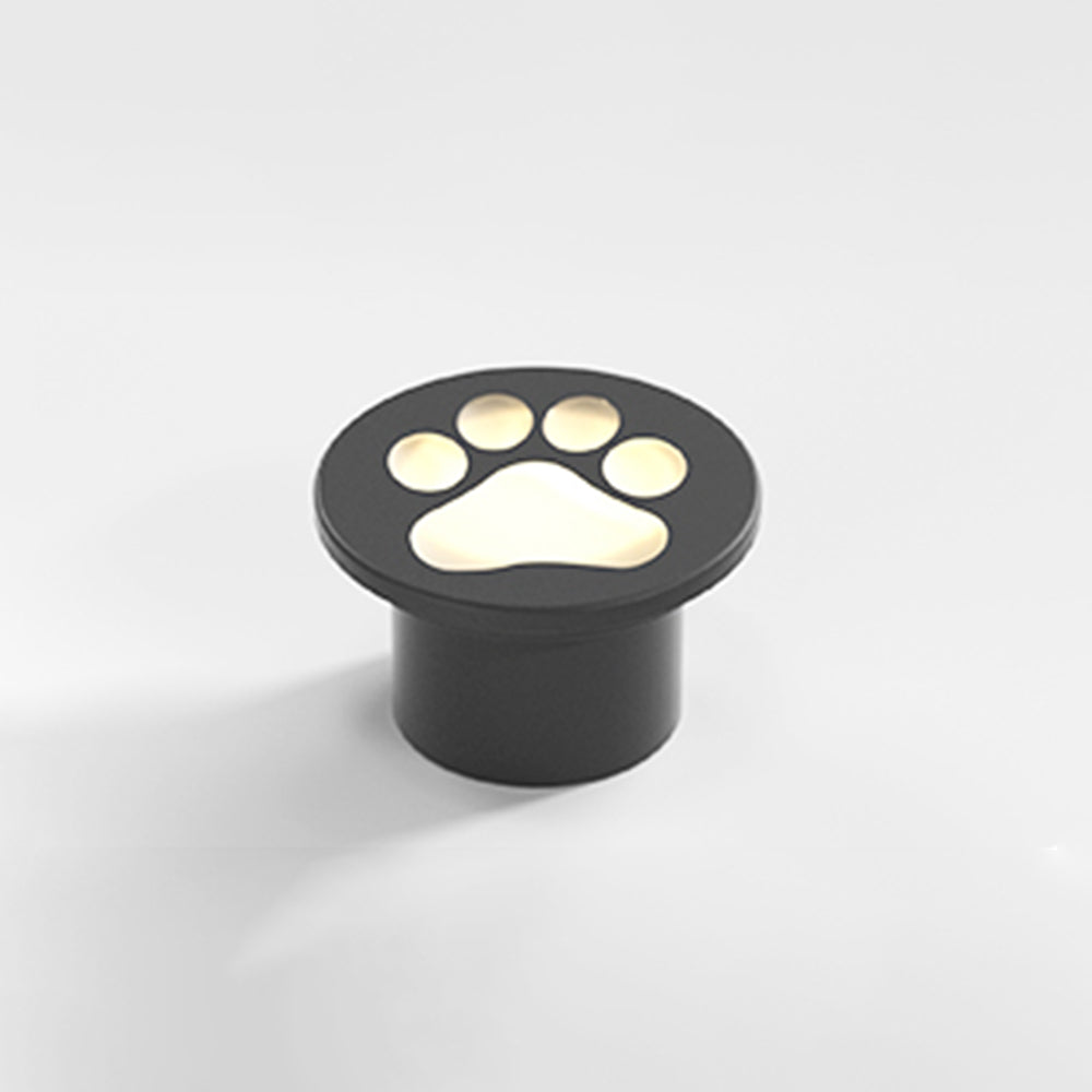 Black Minori cat paw outdoor ground light