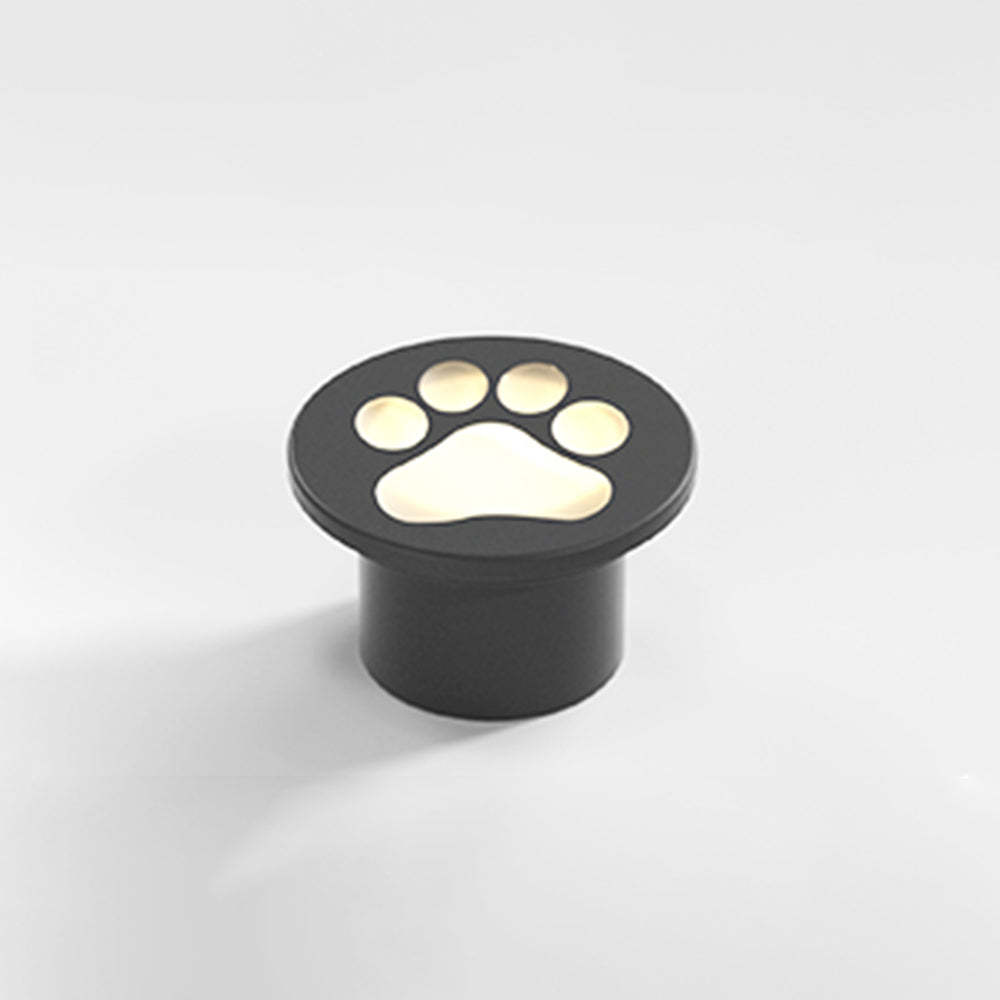 Black Minori cat paw outdoor ground light