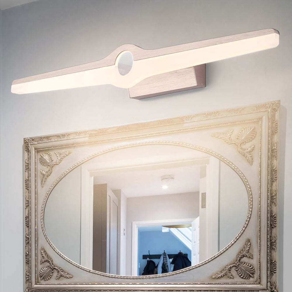 Leigh metal acrylic wall lamp in bathroom setting