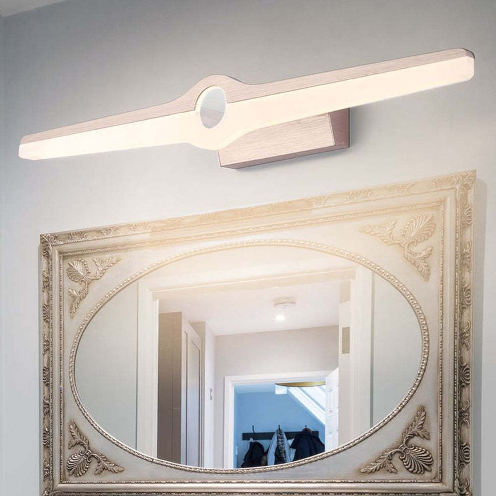 Leigh metal acrylic wall lamp in bathroom setting