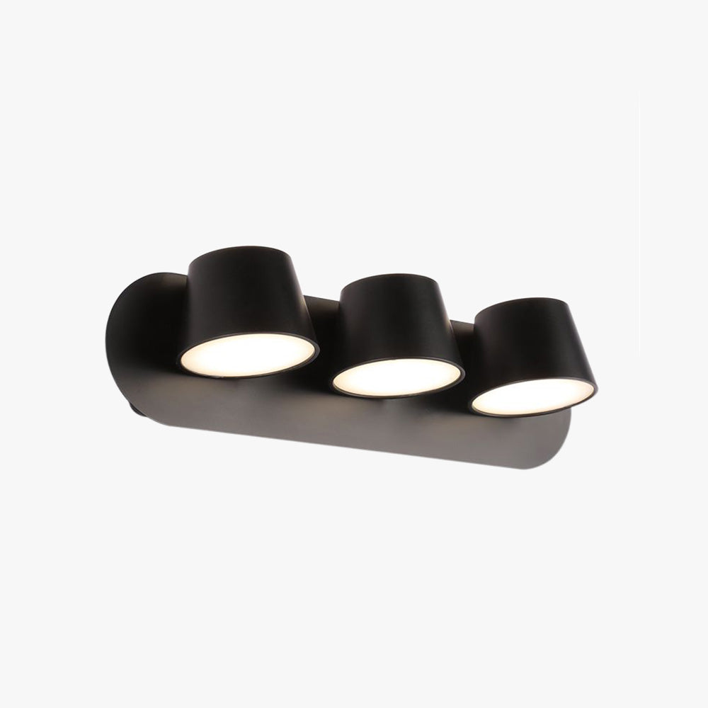 Cooley Modern Cylindrical Metal Mirror Front Wall Lamp
