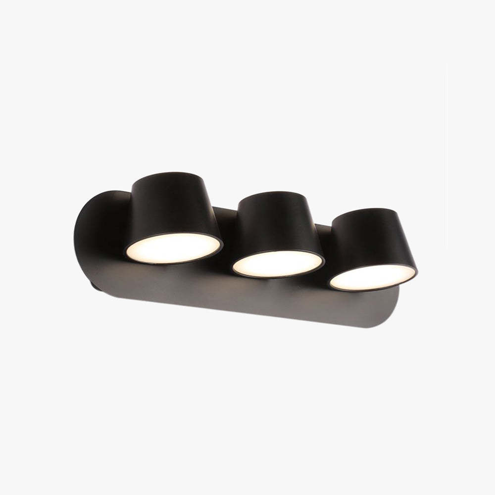Cooley Modern Cylindrical Metal Mirror Front Wall Lamp
