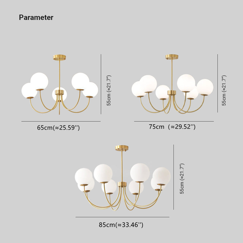 Valentina Chandelier Dimensions: 65cm, 75cm, 85cm - Lassola