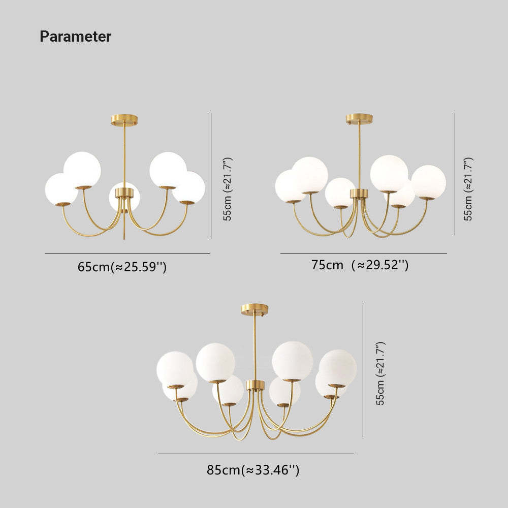 Valentina Chandelier Dimensions: 65cm, 75cm, 85cm - Lassola