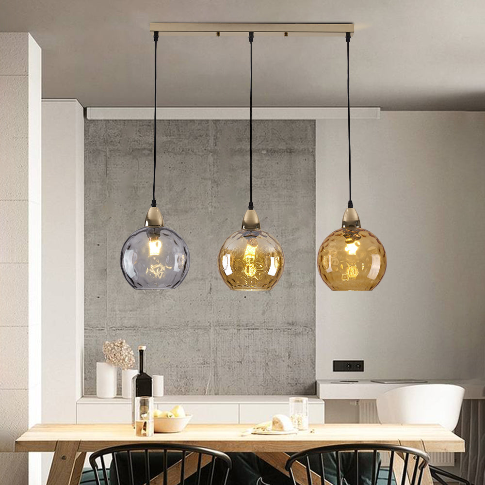 Water Ripple Glass Pendant Light Cluster